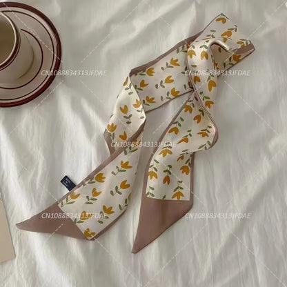 Silk Satin Scarf Bag Handle