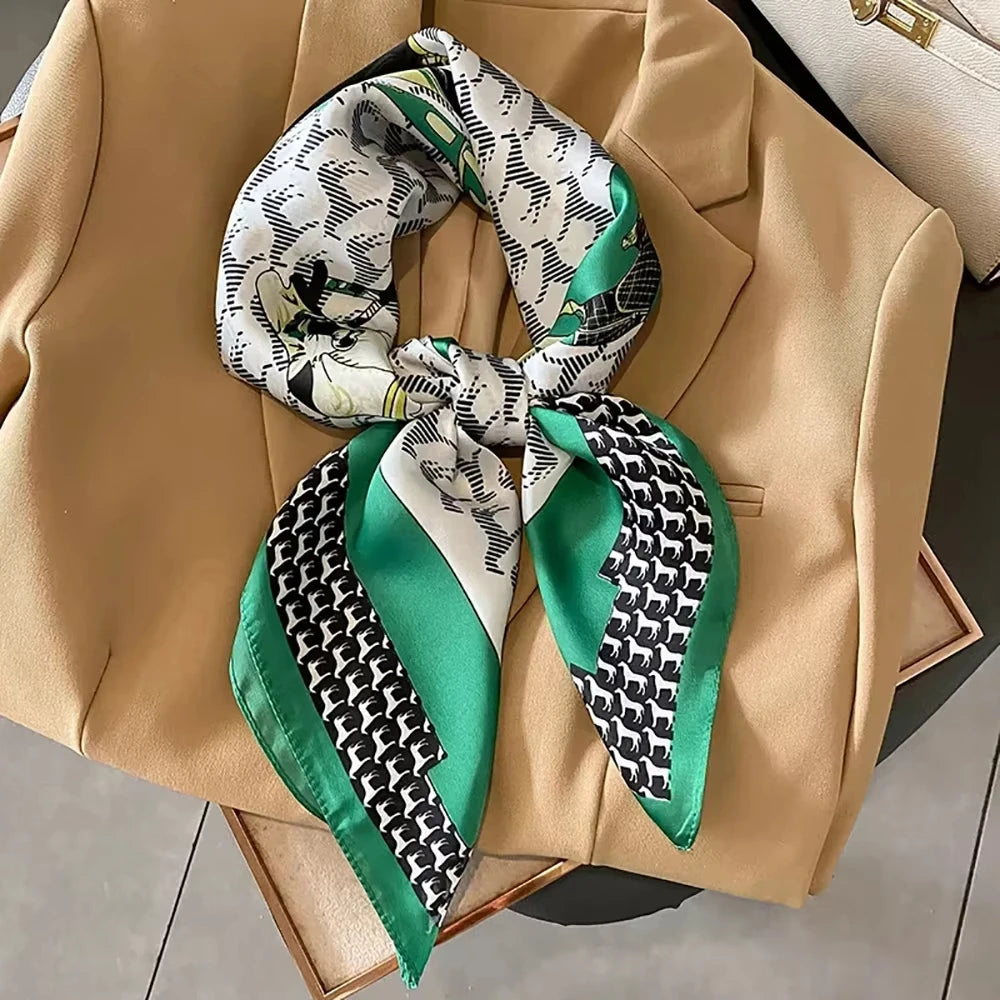 Luxury Print Square Scarf