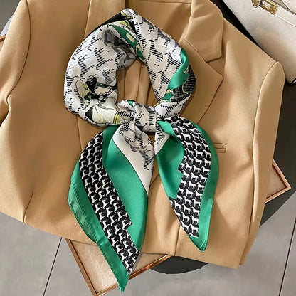 Luxury Print Square Scarf