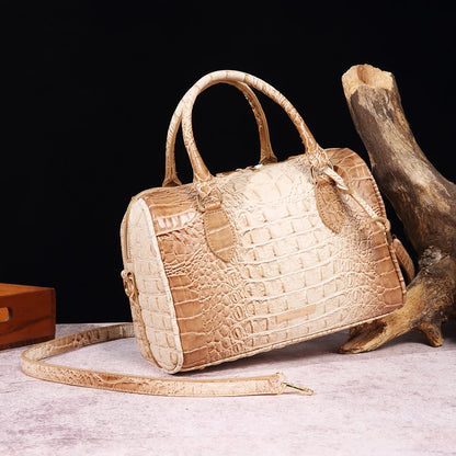 Crocodile Top-Handle Tote Bag