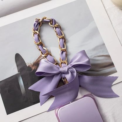 Butterfly Knot Silk Bag Chain