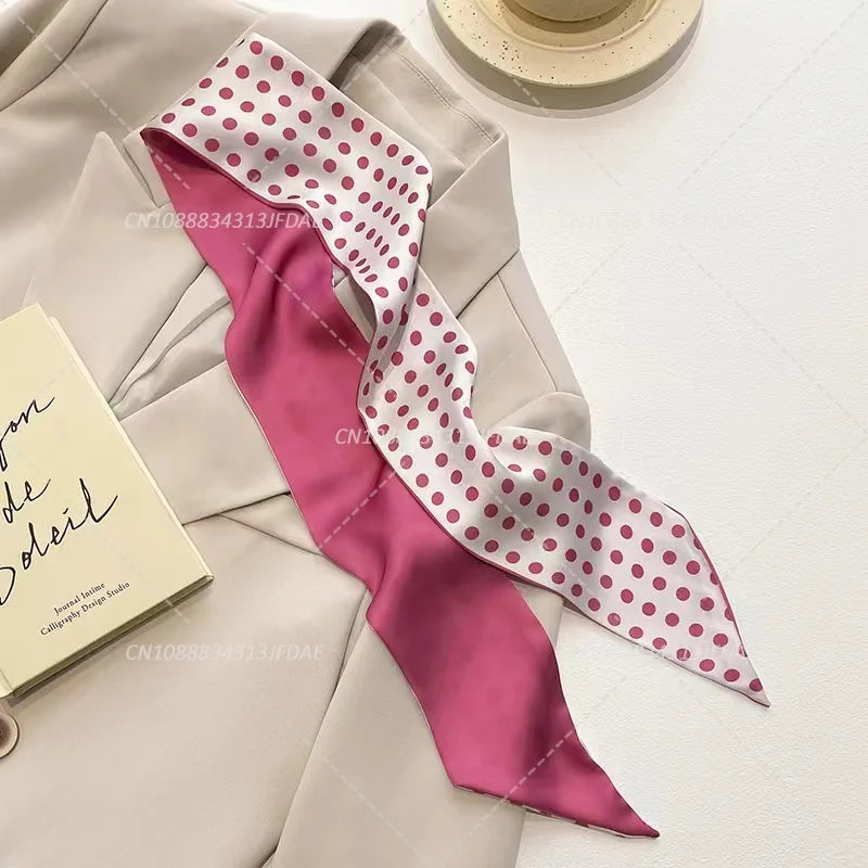 Silk Satin Scarf Bag Handle