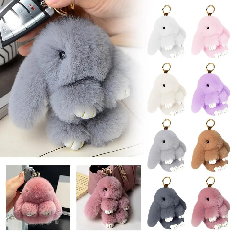 Long Ear Bunny Plush Keychain