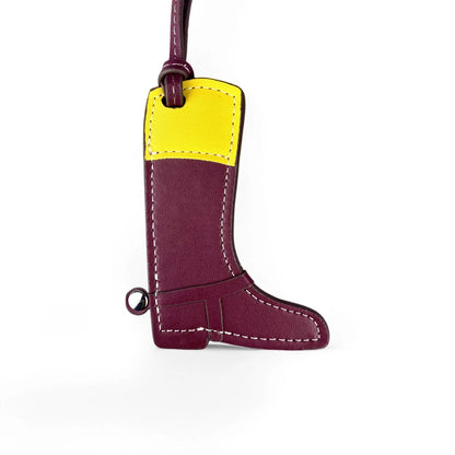 Leather Boot & Horseshoe Bag Charm