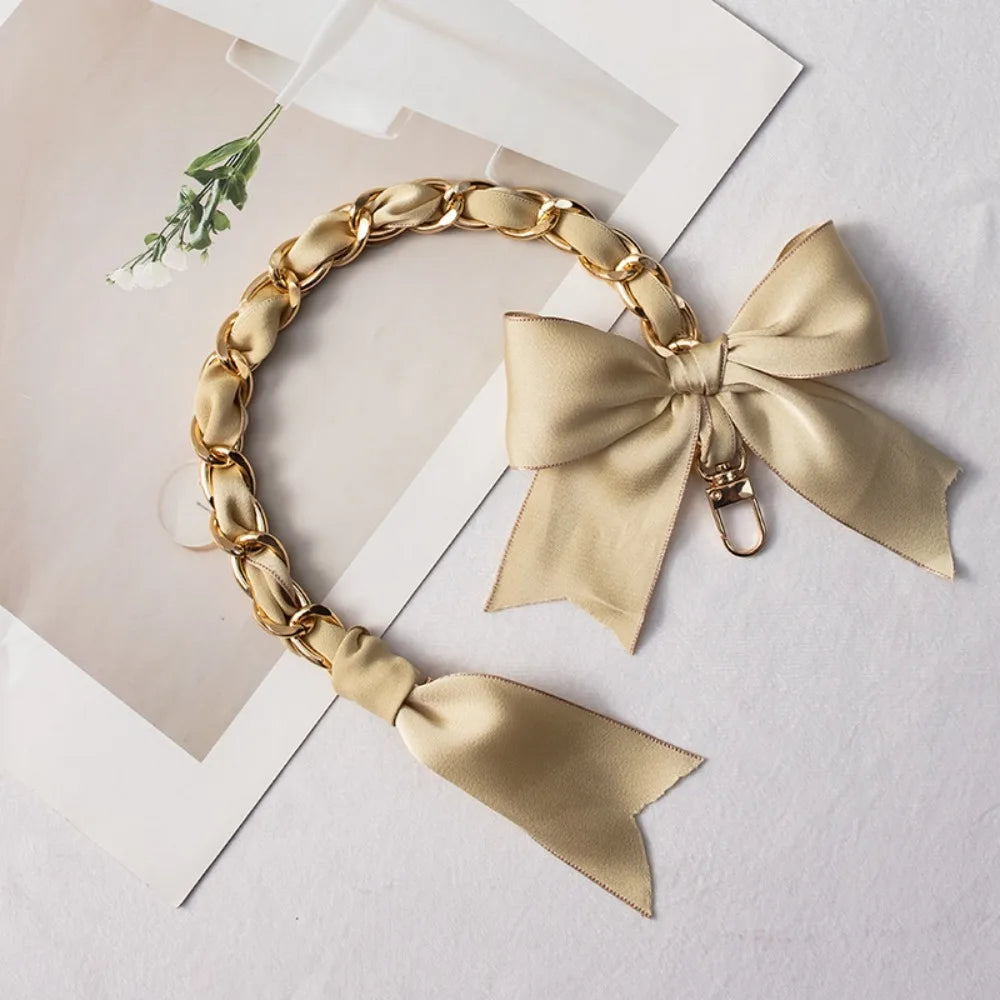 Butterfly Knot Silk Bag Chain