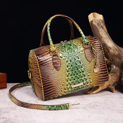 Crocodile Top-Handle Tote Bag