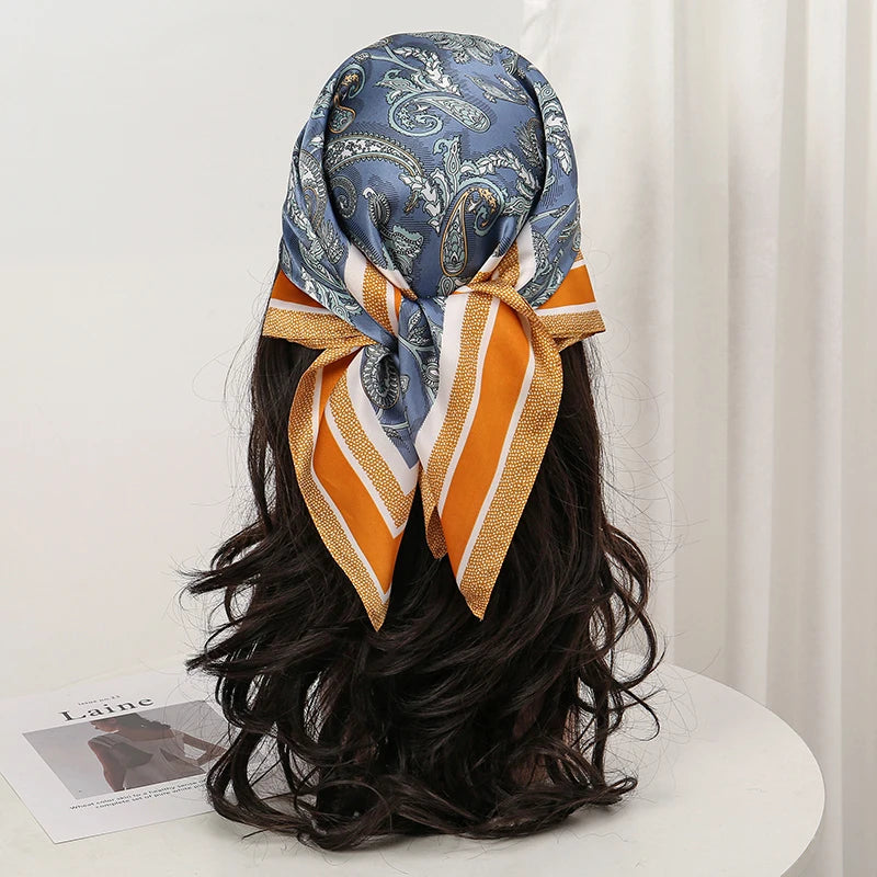 Floral Square Silk Scarf