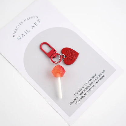 Sweet Lollipop Keychain Charm
