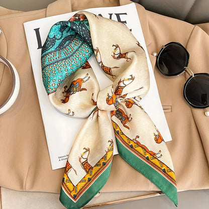 Luxury Print Square Scarf