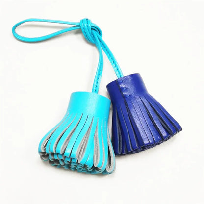 Candy Color Sheepskin Fringe Bag Charm