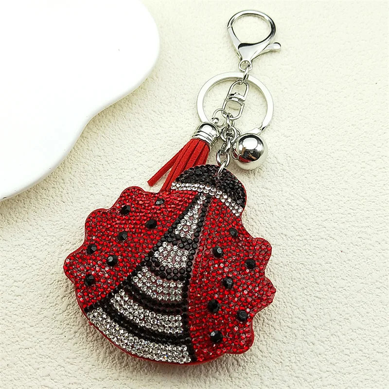 Crystal Ladybug Keychain