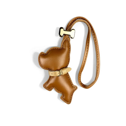 French Bulldog PU Leather Bag Charm