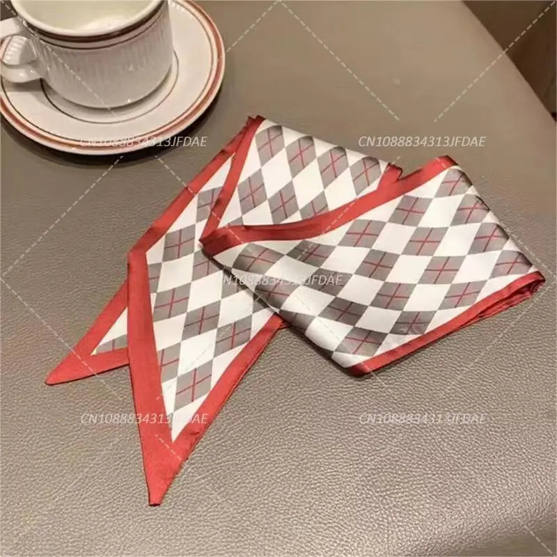 Silk Satin Scarf Bag Handle