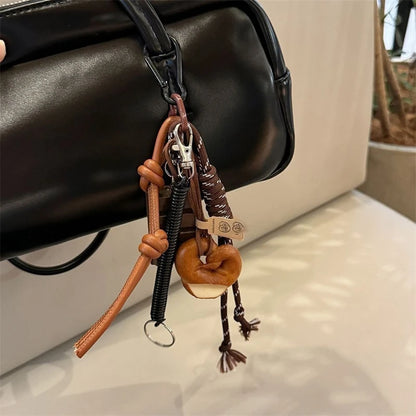Bread Loaf Plush Keychain