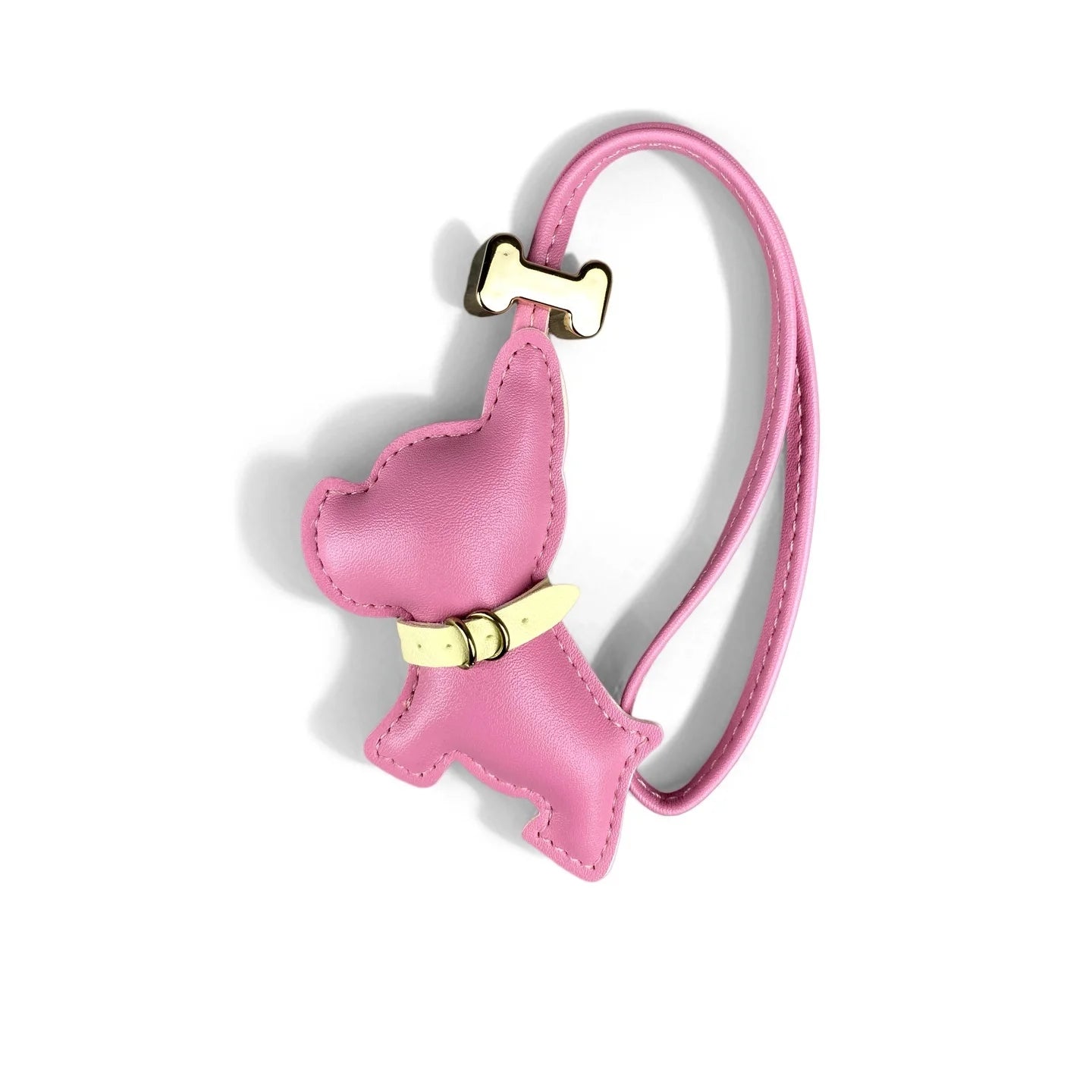 French Bulldog PU Leather Bag Charm