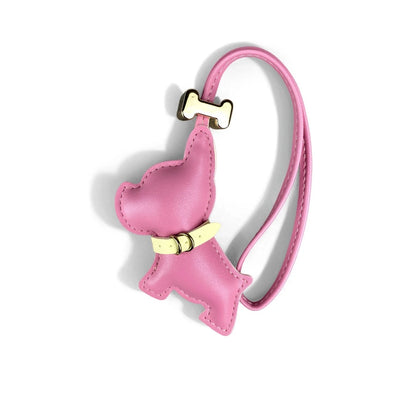 French Bulldog PU Leather Bag Charm