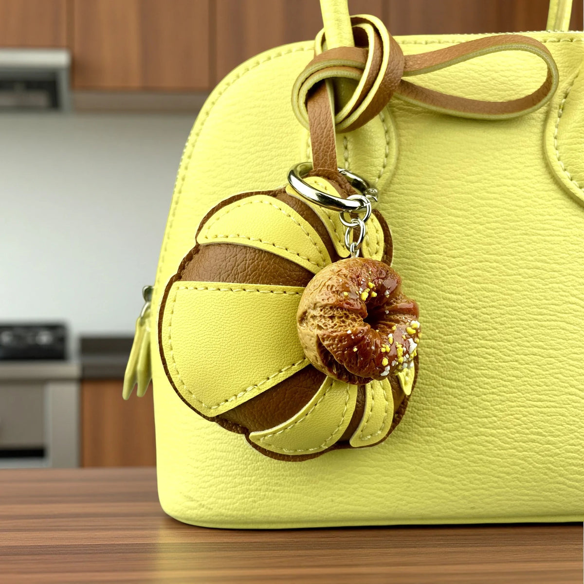 Croissant & Pretzel Bag Charm Set