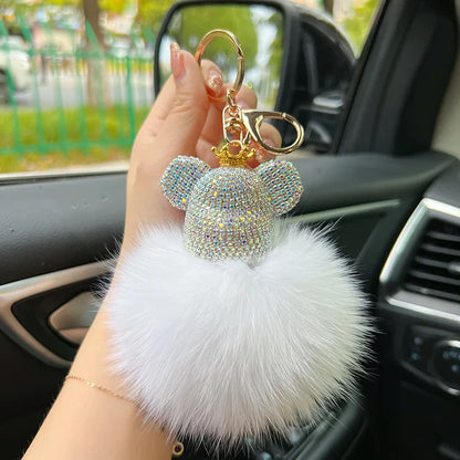 Diamond Bear Keychain & Bag Charm
