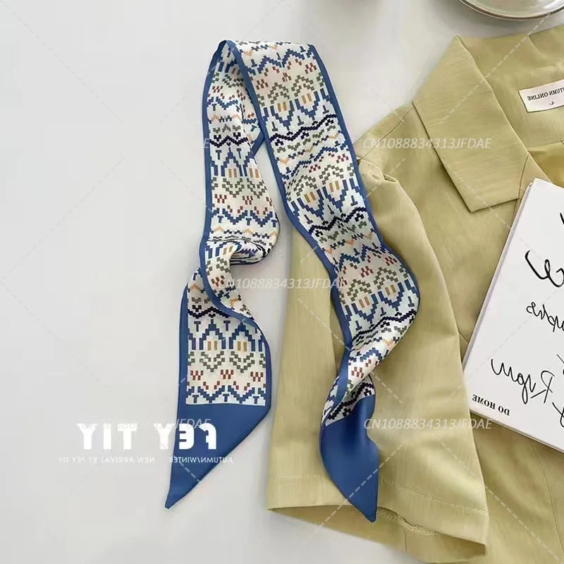 Silk Satin Scarf Bag Handle
