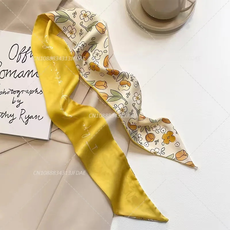 Silk Satin Scarf Bag Handle