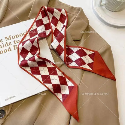 Silk Satin Scarf Bag Handle