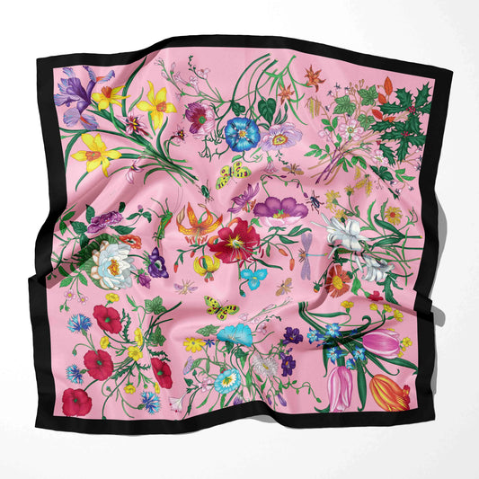 Designer Print Chiffon Square Scarf