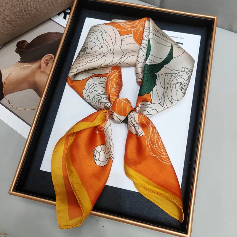 Luxury Print Square Scarf