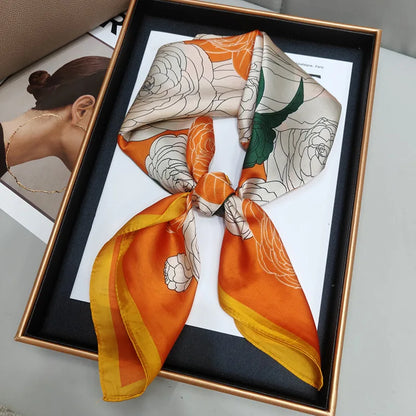 Luxury Print Square Scarf