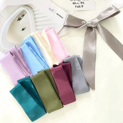Silk Satin Fashion Bag Scarves
