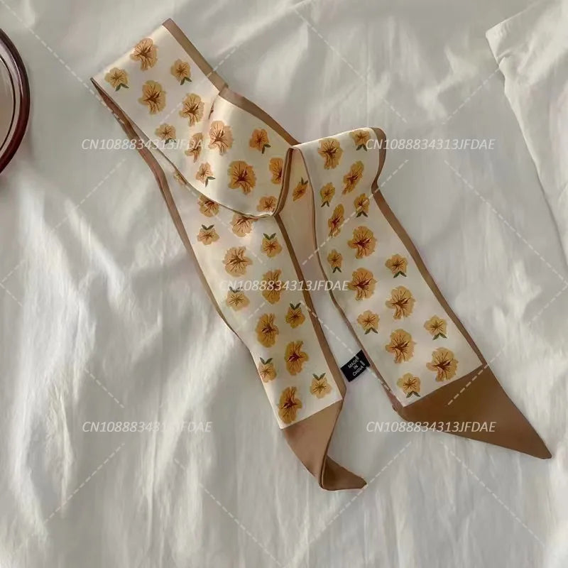 Silk Satin Scarf Bag Handle