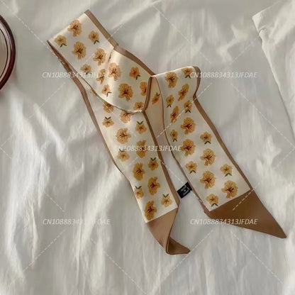 Silk Satin Scarf Bag Handle