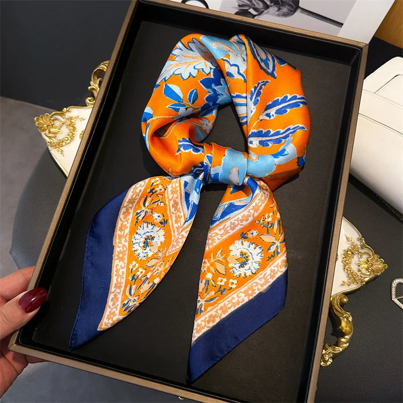 Paisley Print Square Scarf