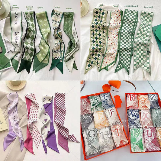 Silk Satin Scarf Bag Handle