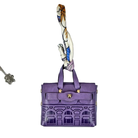 House-Shaped Mini Coin Purse Keychain