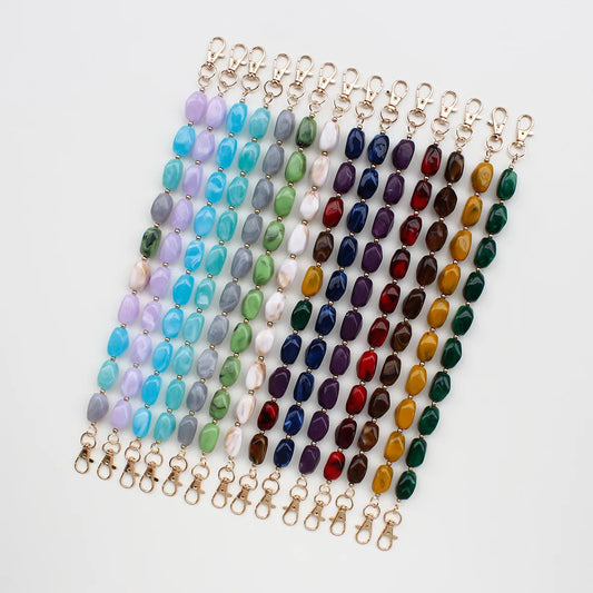 Colorful Acrylic Bead Purse Chain
