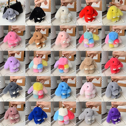 Plush Fur Bunny Keychain