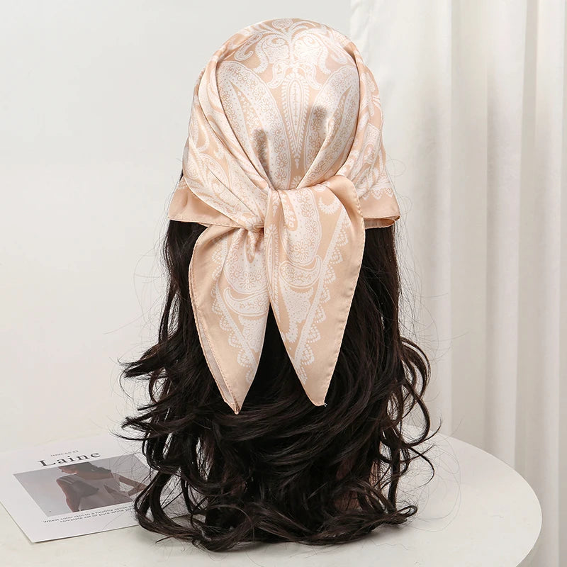 Floral Square Silk Scarf