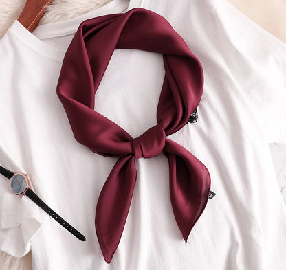 Satin Square Scarf – 17 Colors