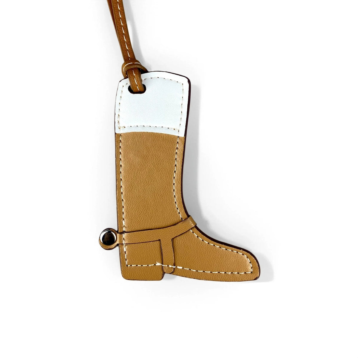 Leather Boot & Horseshoe Bag Charm