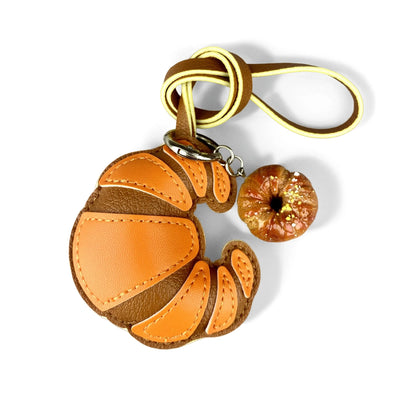 Croissant & Pretzel Bag Charm Set
