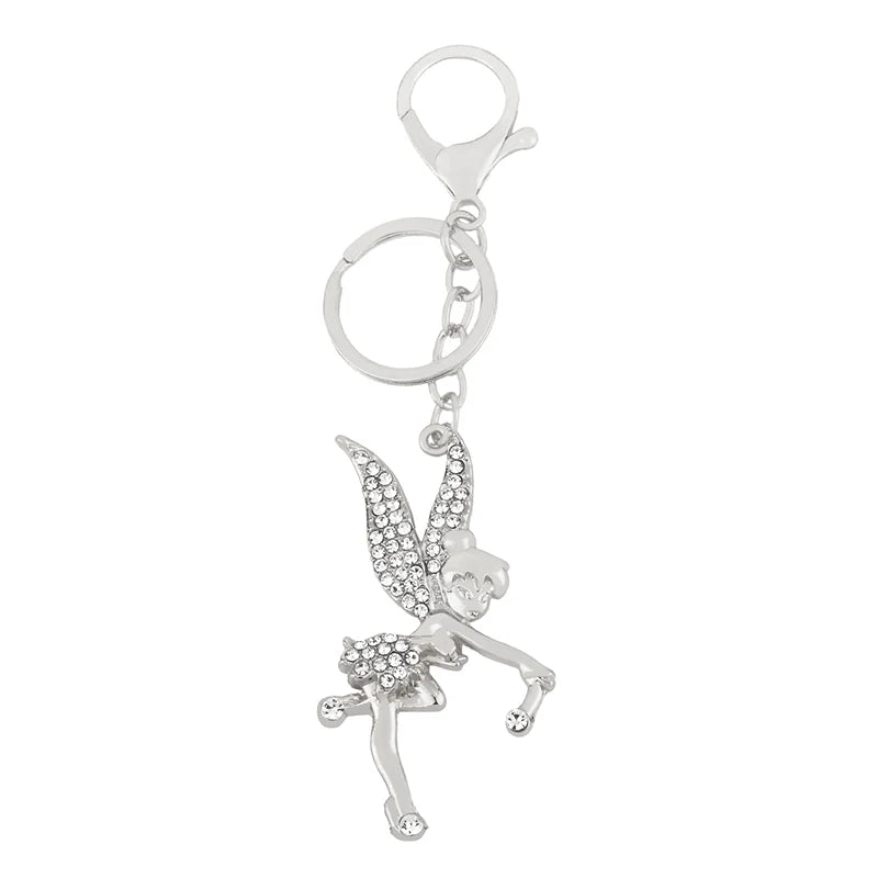 Rhinestone Fairy Angel Wings Keychains