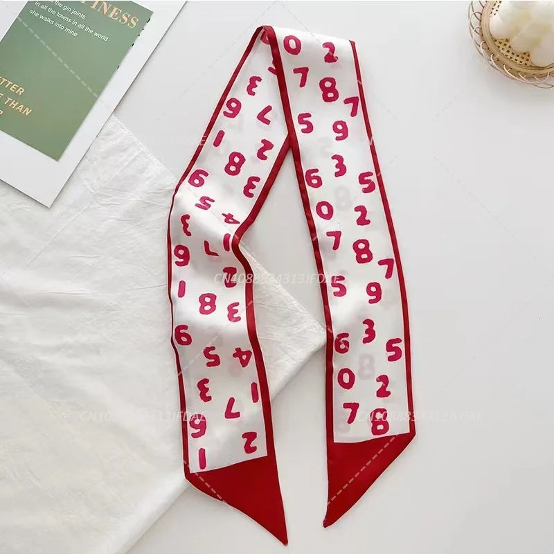 Silk Satin Scarf Bag Handle