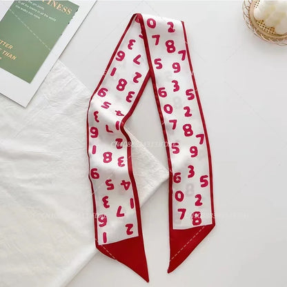 Silk Satin Scarf Bag Handle