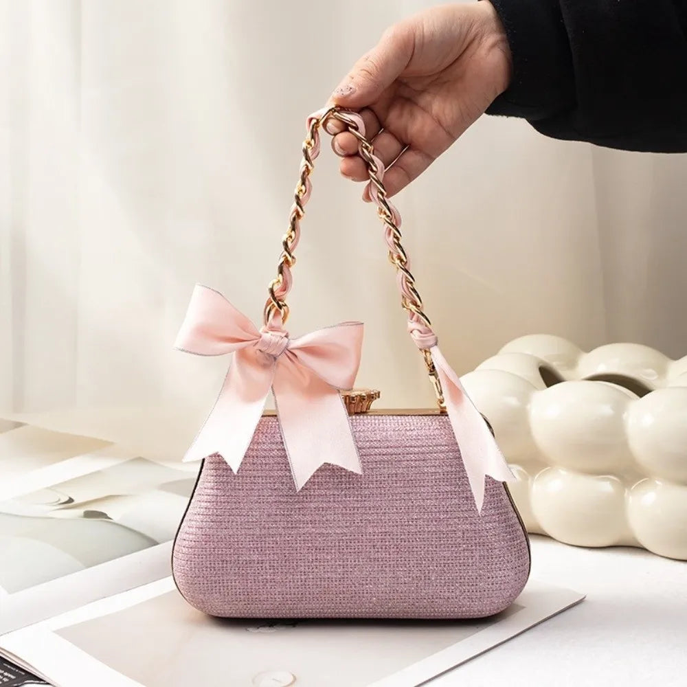 Butterfly Knot Silk Bag Chain