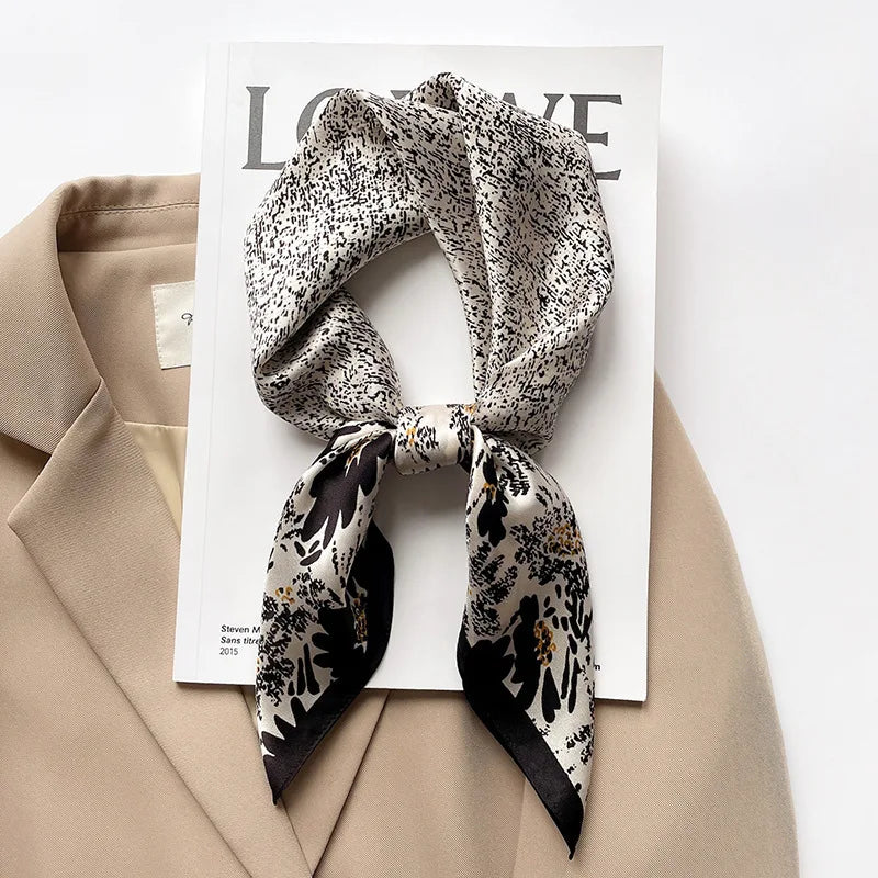 Floral Silk Square Scarf