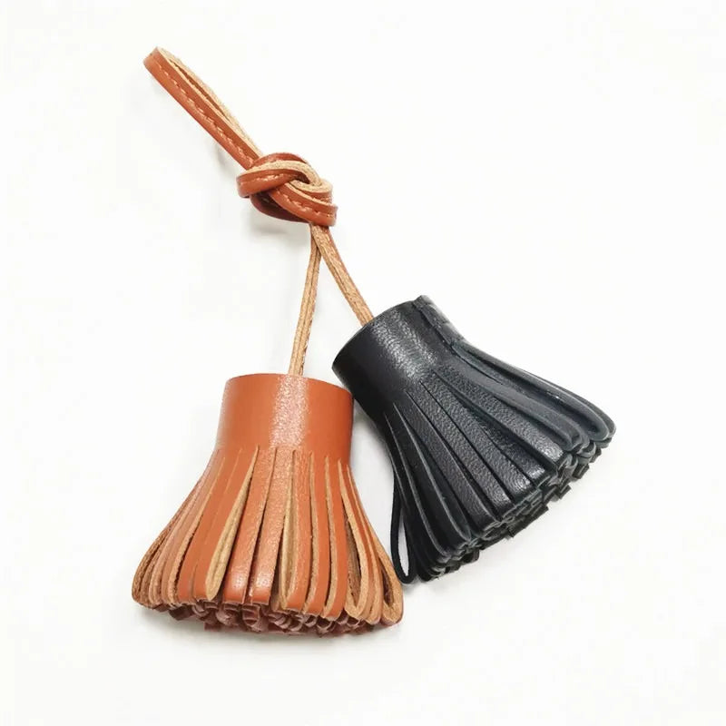Candy Color Sheepskin Fringe Bag Charm