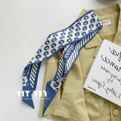 Silk Satin Scarf Bag Handle