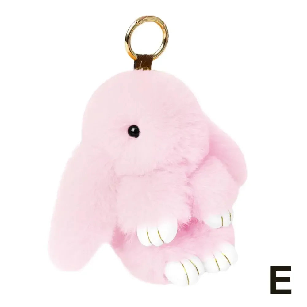 Long Ear Bunny Plush Keychain