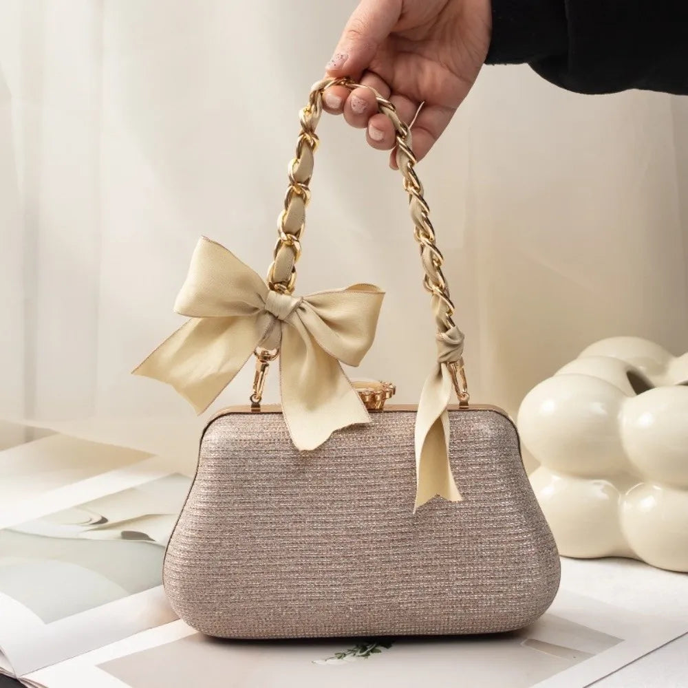 Butterfly Knot Silk Bag Chain
