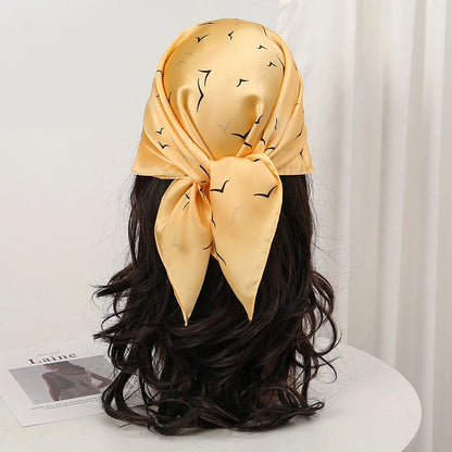 Floral Square Silk Scarf